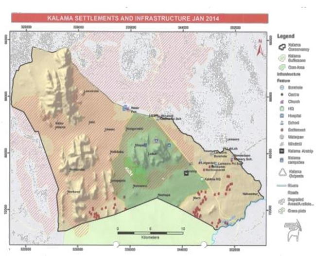 Location and settlements distribution